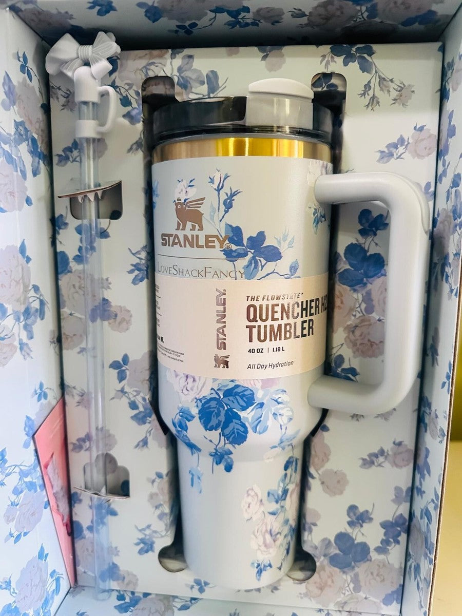 40oz Love Shack Fancy x Stanley Limited Edition Tumbler – Ever Blooming Rosettes