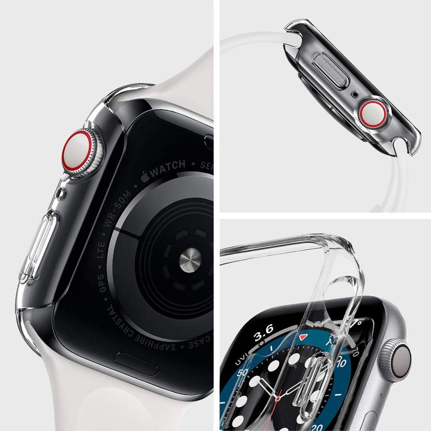 SPIGEN THIN FIT COMPATIBLE WITH APPLE WATCH CASE FOR 44MM SERIES 6/SE/5/4