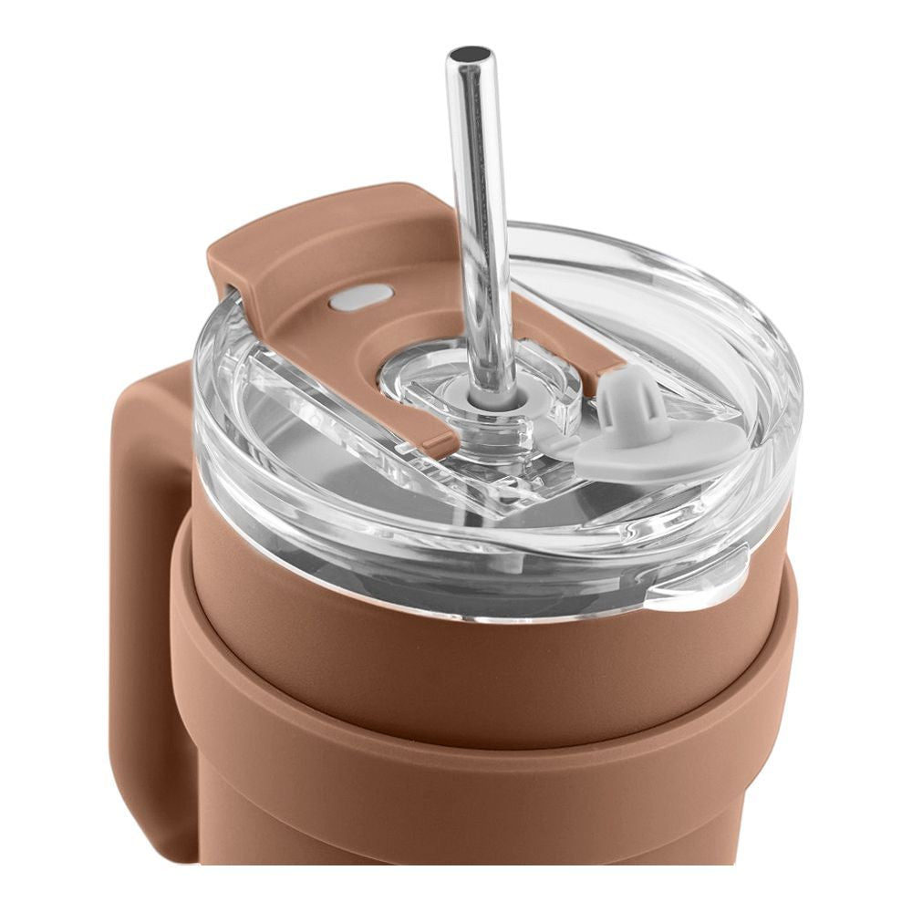 Sitarayuri Stainless Steel Vacuum Insulated Tumbler, For Hot & Cold Drinks, 1180ml, Brown