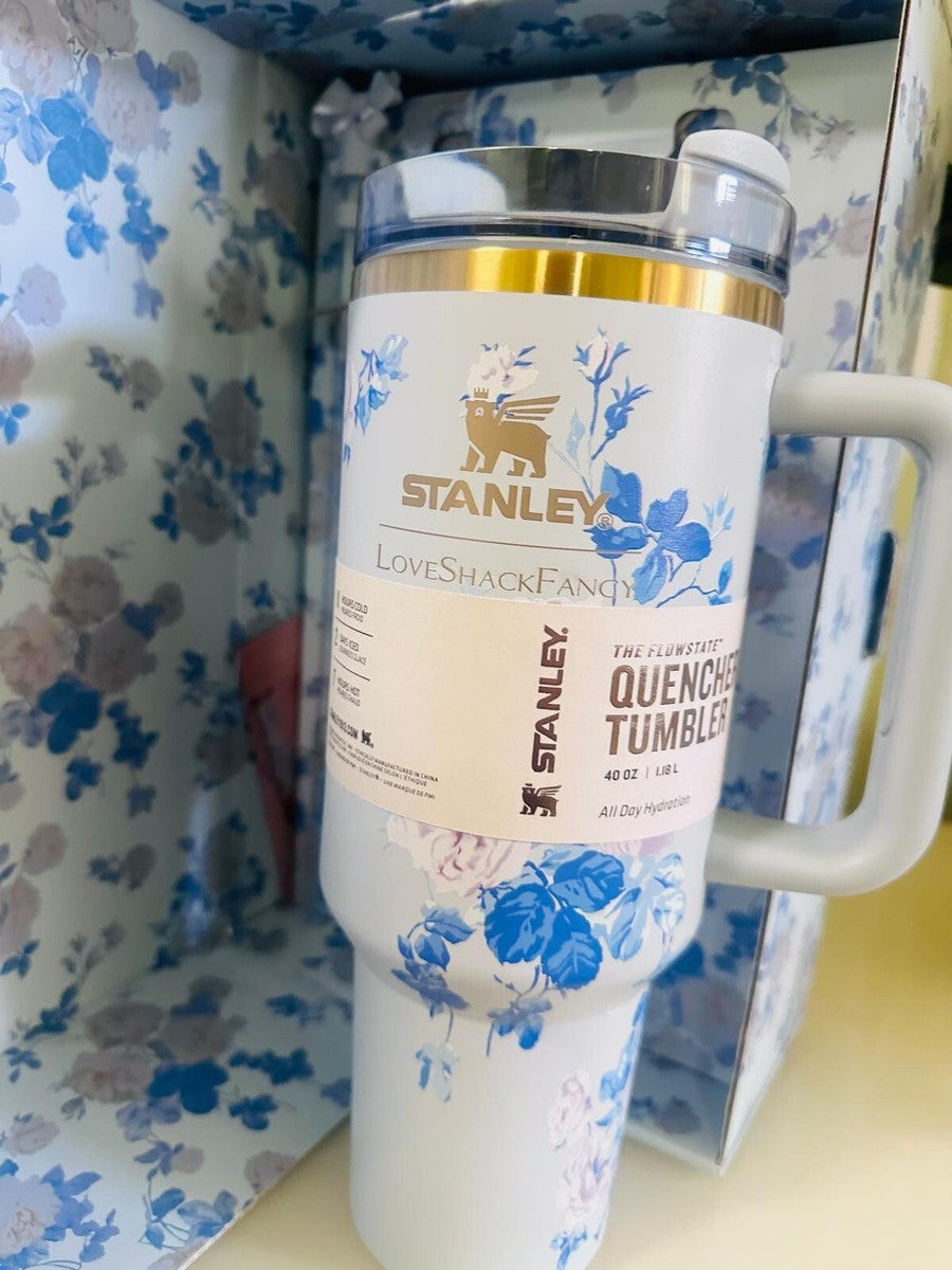 40oz Love Shack Fancy x Stanley Limited Edition Tumbler – Ever Blooming Rosettes