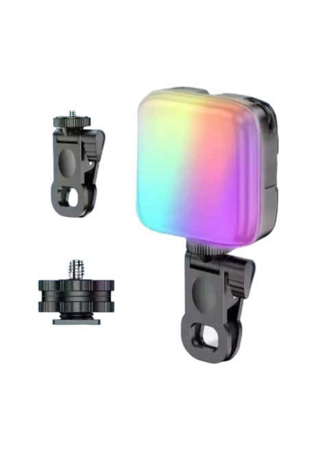 Portable RGB Flash Light Plokama U80 Pro Mini LED Photography Light R18 Video Light for Mobile Phone Laptop Camera