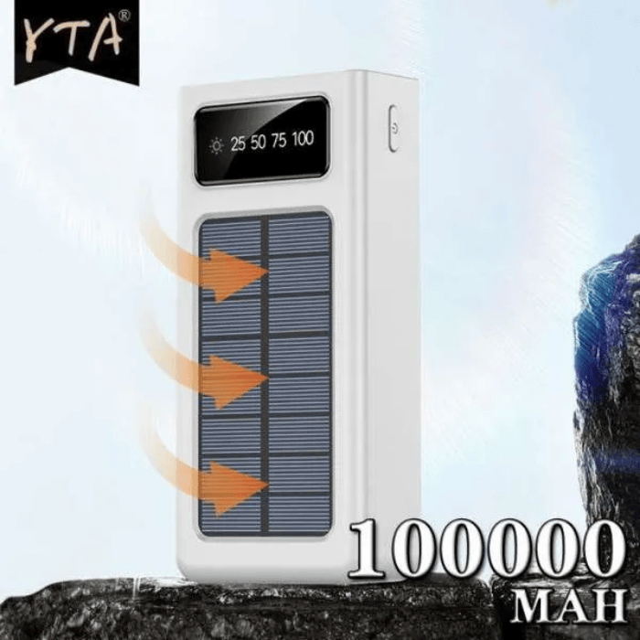 Super-fast Solar Power Bank 20000mA With Multi Cable Support