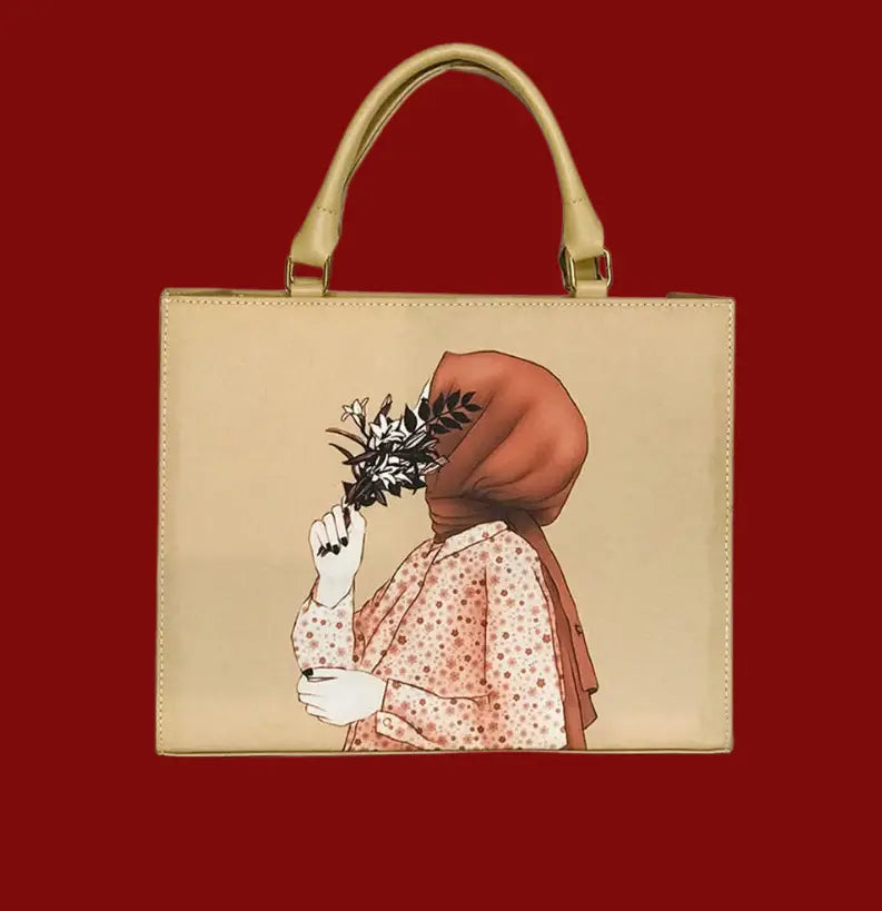 HIJAB GIRL CANVAS TOTE BAG