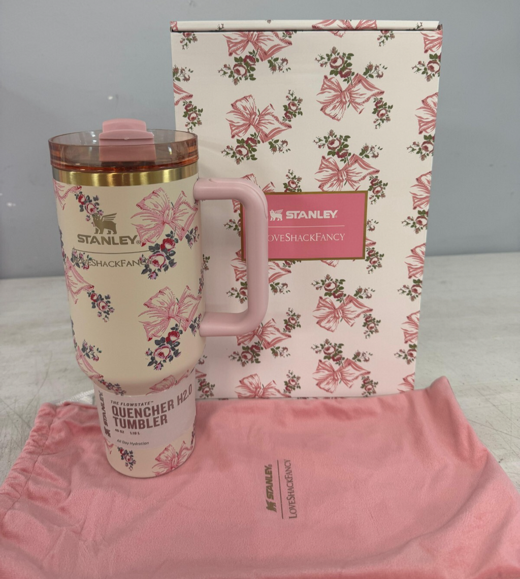 Stanley X Love Shack Fancy Quencher 40oz Tumbler - Rosa Beaux Pink 🌸 Limited