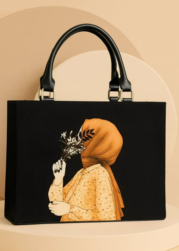 HIJAB GIRL CANVAS TOTE BAG