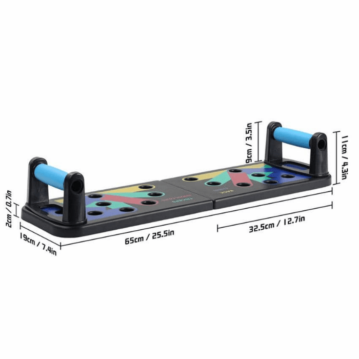 Versatile Foldable Push-Up Board with Ergonomic Handles – 63cm