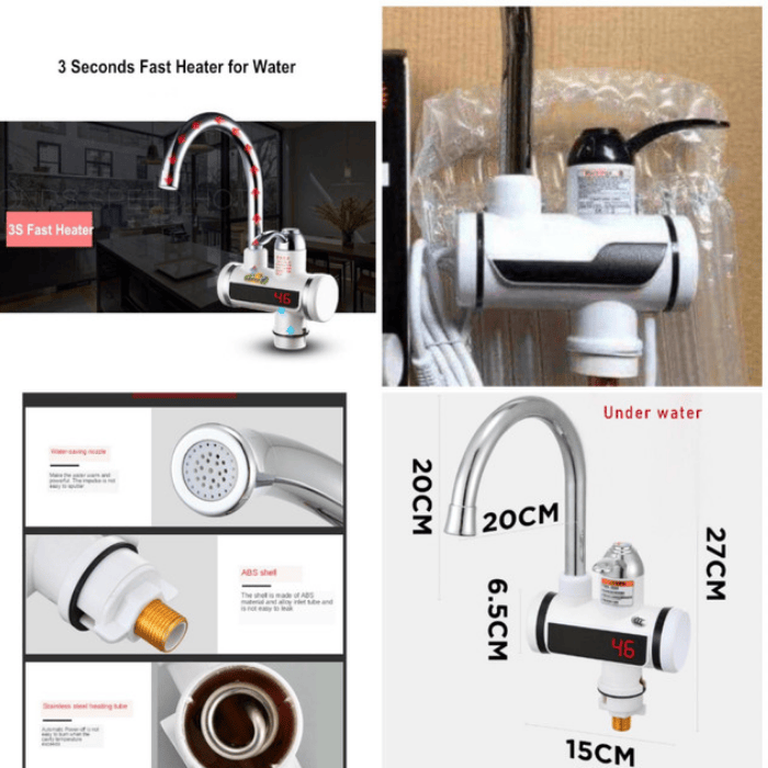 Instant Electric Heating Faucet – 3s Fast Hot Water | 220V, 3000W
