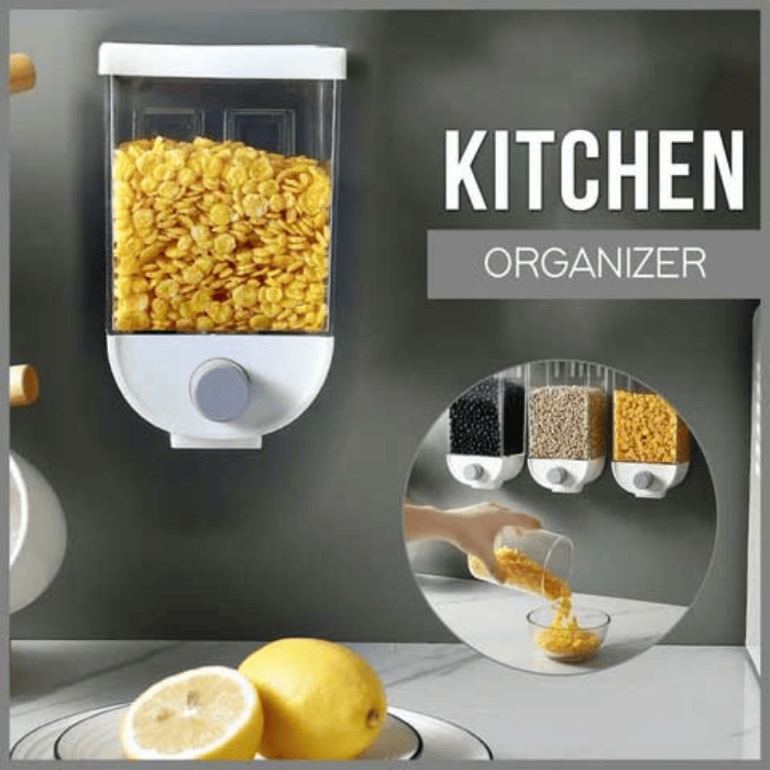 Wall-Mounted Cereal Dispenser | Airtight Food Storage Containers