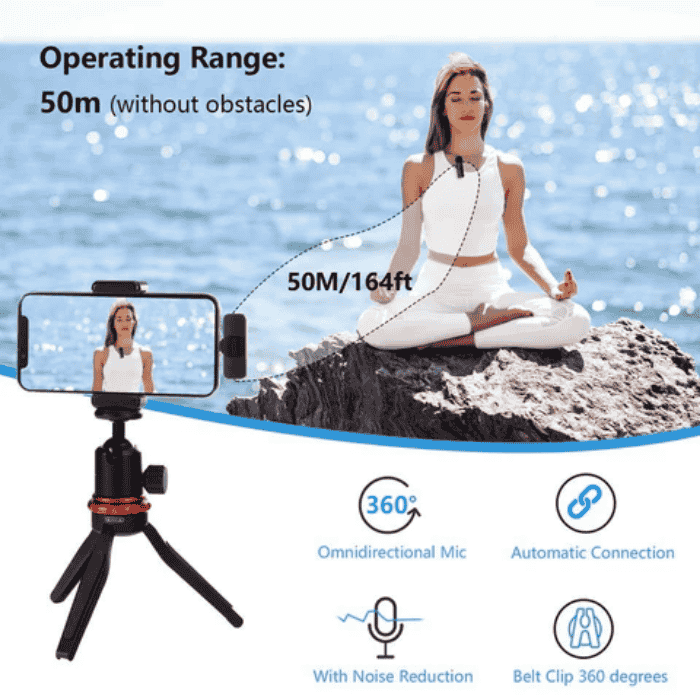 BOYA BY-MW3 Wireless Microphone - Easy Plug No App Is needed