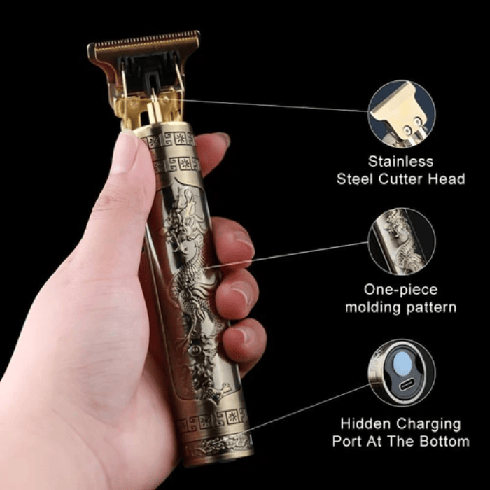 Vintage T9 Men's Hair Trimmer - Durable Metal Body
