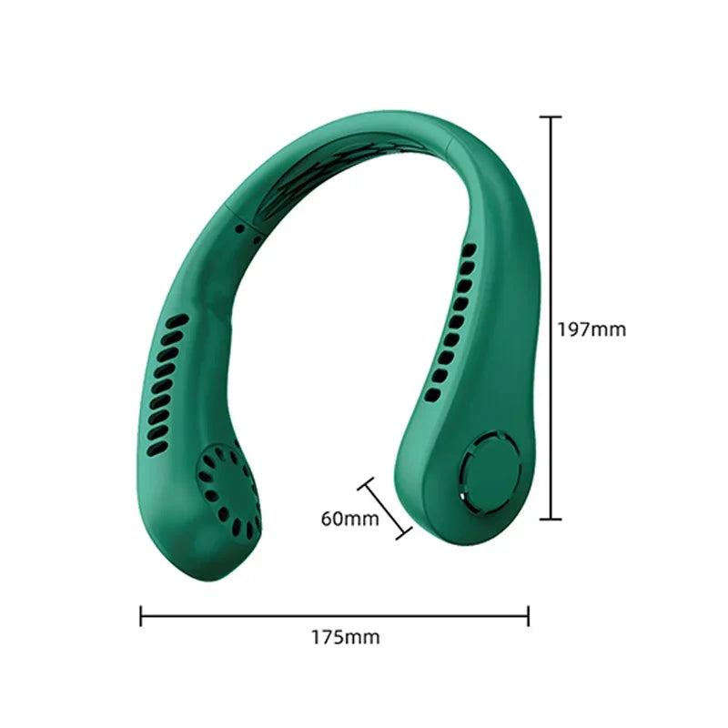 Hanging Neck Fan Portable Cooler Fan USB Leafless 4000Mah Rechargeable mini fan 360 Degree